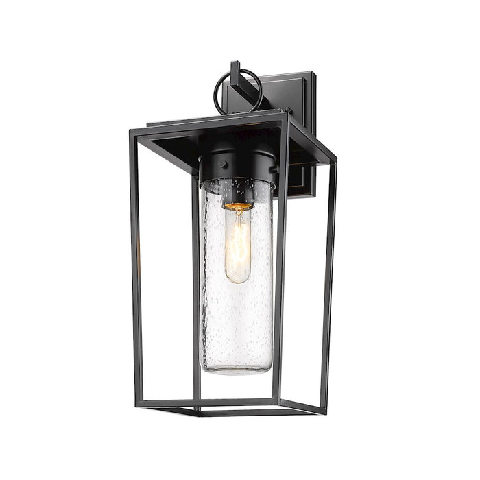 Z-Lite Sheridan 1 Light 9" Outdoor Wall Sconce, Black/Seedy