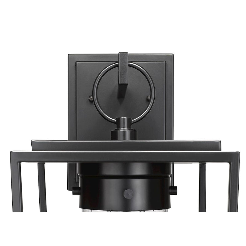 Z-Lite Sheridan 1 Light 9" Outdoor Wall Sconce, Black/Seedy