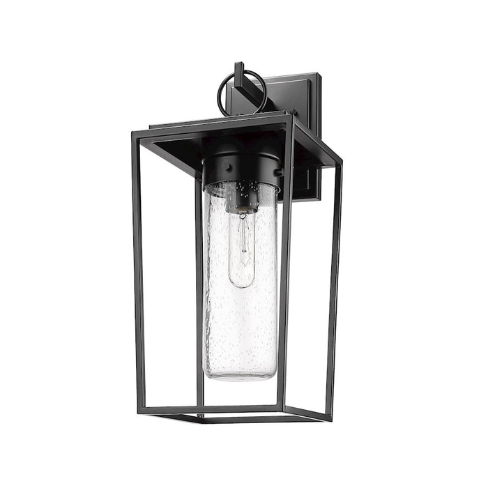 Z-Lite Sheridan 1 Light 9" Outdoor Wall Sconce, Black/Seedy