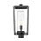 Z-Lite Sheridan 1 Light 22" Outdoor Post Mount/Round, Black/Seedy