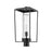 Z-Lite Sheridan 1 Light 22" Outdoor Post Mount/Round, Black/Seedy