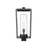 Z-Lite Sheridan 1 Light 22" Outdoor Post Mount/Square, Black/Seedy