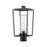 Z-Lite Sheridan 1 Light 17" Outdoor Post Mount/Round, Black/Seedy - 594PHMR-BK