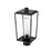 Z-Lite Sheridan 1 Light 17" Outdoor Post Mount/Round, Black/Seedy