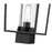 Z-Lite Sheridan 1 Light 17" Outdoor Post Mount/Square, Black/Seedy