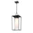 Z-Lite Sheridan 1 Light 23" Outdoor Ceiling Mount, Black/White Opal