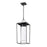 Z-Lite Sheridan 1 Light 23" Outdoor Ceiling Mount, Black/White Opal