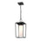 Z-Lite Sheridan 1 Light 17" Outdoor Ceiling Mount, Black/White Opal