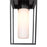 Z-Lite Sheridan 1 Light 17" Outdoor Ceiling Mount, Black/White Opal