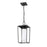 Z-Lite Sheridan 1 Light 17" Outdoor Ceiling Mount, Black/White Opal