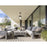 Z-Lite Sheridan 1 Light 17" Outdoor Ceiling Mount, Black/White Opal