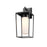 Z-Lite Sheridan 1 Light 18" Outdoor Wall Sconce, Black/White Opal