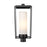 Z-Lite Sheridan 1 Light 22" Outdoor Post Mount/Round, Black/White