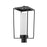 Z-Lite Sheridan 1 Light 22" Outdoor Post Mount/Round, Black/White