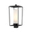 Z-Lite Sheridan 1 Light 22" Outdoor Post Mount/Square, Black/White - 595PHBS-BK
