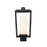 Z-Lite Sheridan 1 Light 17" Outdoor Post Mount/Square, Black/White