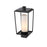Z-Lite Sheridan 1 Light 17" Outdoor Post Mount/Square, Black/White