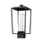 Z-Lite Sheridan 1 Light 17" Outdoor Post Mount/Square, Black/White