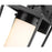 Z-Lite Sheridan 1 Light 13" Outdoor Wall Sconce, Black/White Opal