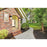 Z-Lite Sheridan 1 Light 13" Outdoor Wall Sconce, Black/White Opal