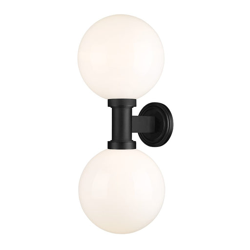 Z-Lite Laurent 2 Light Outdoor Wall Sconce, Black