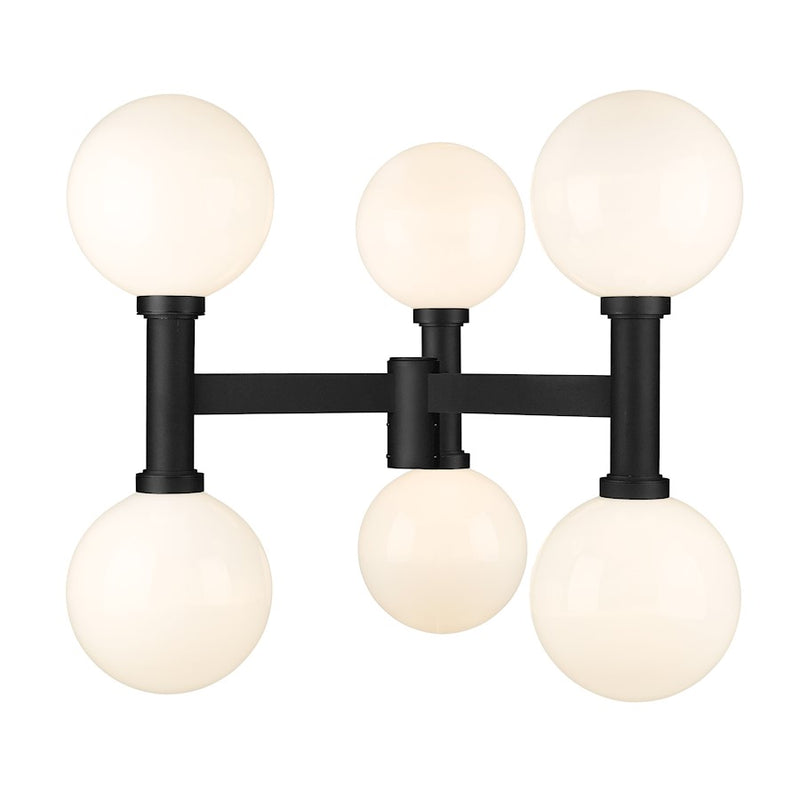 Z-Lite Laurent 6 Light Outdoor Post Mount, Black