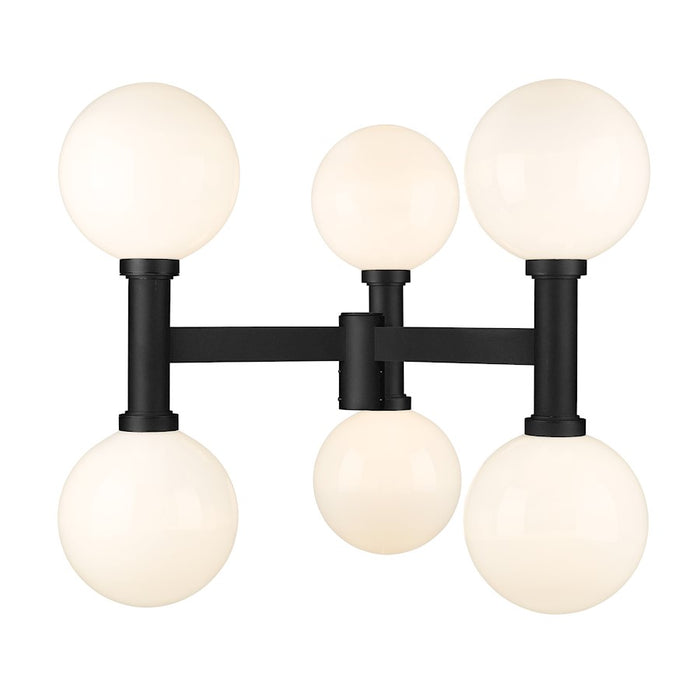 Z-Lite Laurent 6 Light Outdoor Post Mount, Black