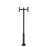 Z-Lite Laurent 6 Light 30" Outdoor Post Mount, Black/Opal