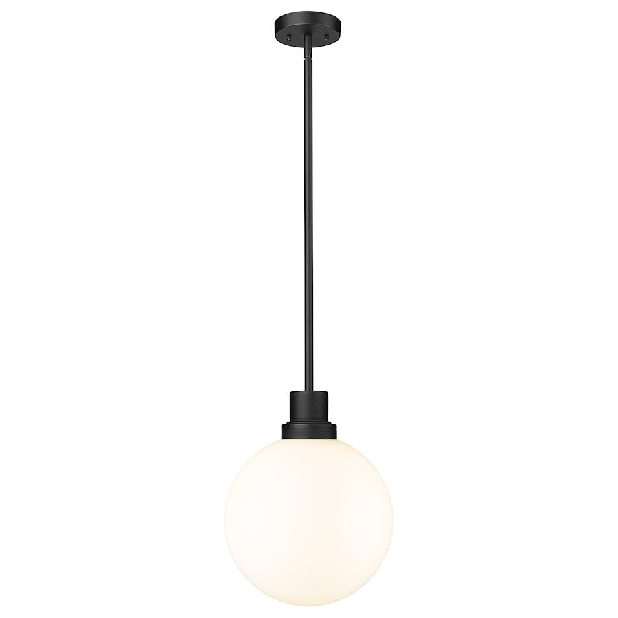 Z-Lite Laurent 1 Light Outdoor Pendant, Black