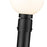 Z-Lite Laurent 1 Light 9" Outdoor Post Mount, Black/Opal