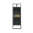 Z-Lite Lucian 3 Light Outdoor Wall Sconce in Black/Clear