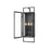 Z-Lite Lucian 3 Light Outdoor Wall Sconce in Black/Clear