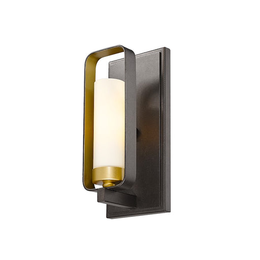 Z-Lite Aideen 1 Light Wall Sconce, Bronze Gold, Matte Opal - 6000-1S-BZGD