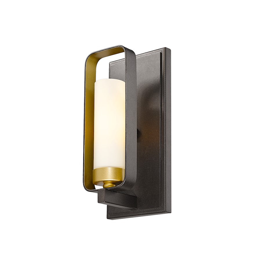 Z-Lite Aideen 1 Light Wall Sconce, Bronze Gold, Matte Opal - 6000-1S-BZGD