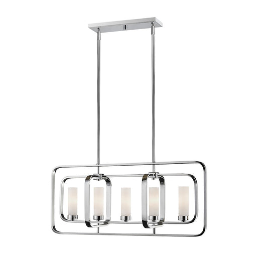 Z-Lite Aideen 5 Light Island/Billiard, Chrome, Matte Opal - 6000-5L-CH