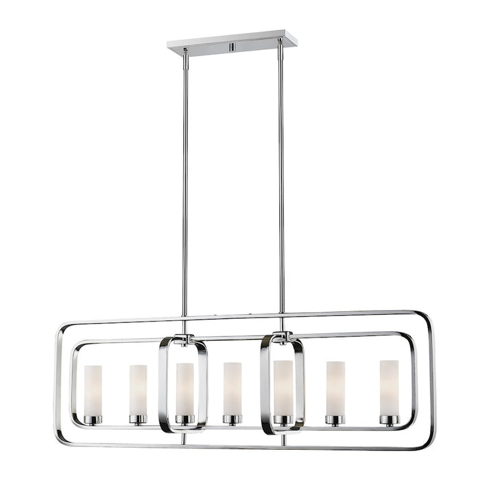 Z-Lite Aideen 7 Light Island/Billiard, Chrome, Matte Opal - 6000-7L-CH