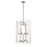 Z-Lite Aideen 8 Light Pendant, 17x19.75x29", Brushed Nickel, Opal - 6000-8B-BN