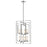 Z-Lite Aideen 8 Light Pendant, 17x19.75x29", Chrome, Matte Opal - 6000-8B-CH
