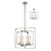 Z-Lite Aideen 4 Light Pendant, Brushed Nickel, Matte Opal - 6000SFC-BN