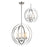 Z-Lite Ashling 4 Light Pendant, 17.25x19.88x20.63", Nickel, Opal - 6002-4S-BN