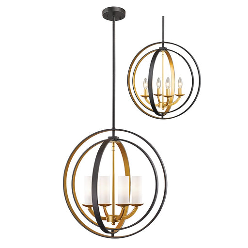 Z-Lite Ashling 4 Light Pendant, 17.25x19.88x20.63", Bronze Gold, Opal - 6002-4S-BZGD