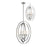 Z-Lite Ashling 4 Light Pendant, 15.13x19.125x30", Brushed Nickel, Opal - 6004-4L-BN