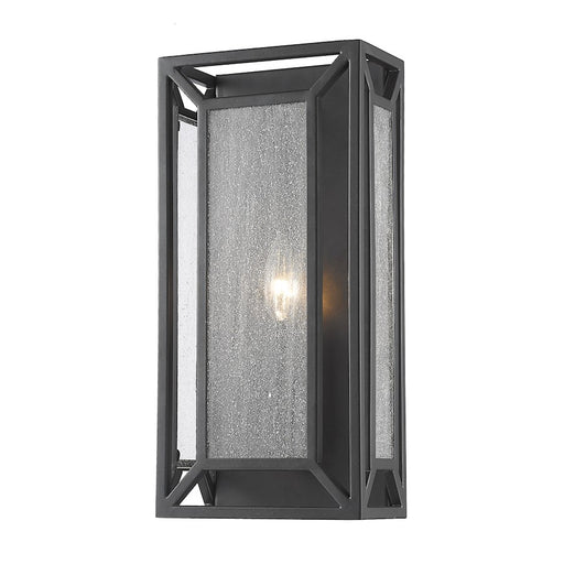 Z-Lite Braum 1 Light Wall Sconce, Bronze, Clear Seedy - 6005-1S-BRZ