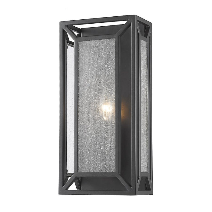 Z-Lite Braum 1 Light Wall Sconce, Bronze, Clear Seedy - 6005-1S-BRZ