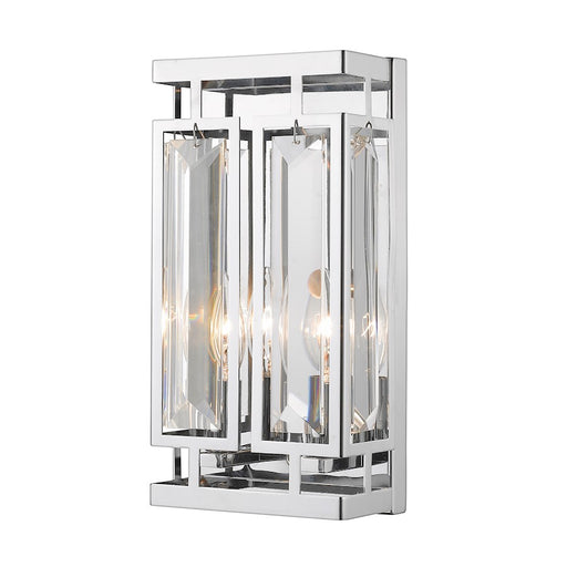 Z-Lite Mersesse 2- Light Wall Sconce, Chrome - 6006-2S-CH