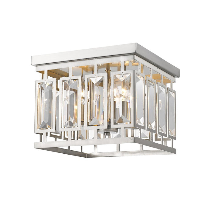 Z-Lite Mersesse 4 Light Flush Mount in Brushed Nickel - 6006F-BN