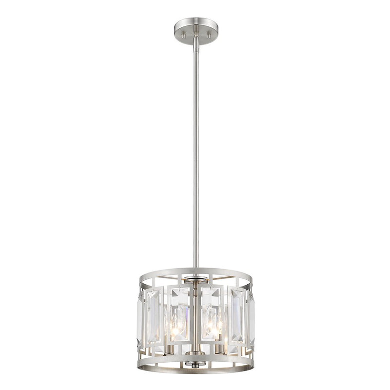 Z-Lite Mersesse 3 Light Pendant in Brushed Nickel - 6007-11BN
