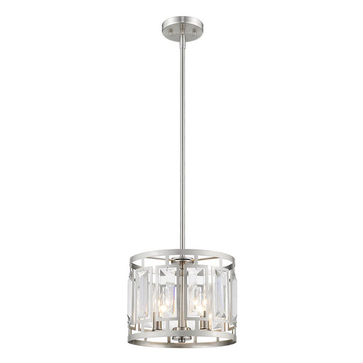 Z-Lite Mersesse 3 Light Pendant in Brushed Nickel - 6007-11BN