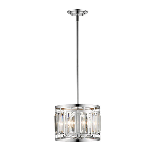 Z-Lite Mersesse 3 Light Pendant, Chrome - 6007-11CH