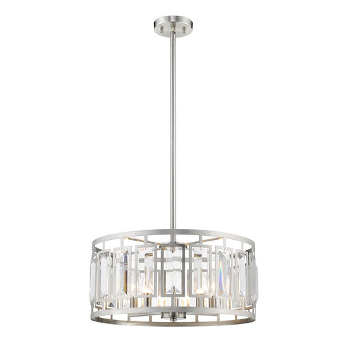 Z-Lite Mersesse 5 Light Pendant in Brushed Nickel - 6007-19BN